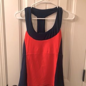 Orange & Navy Racerback
